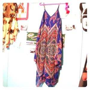 Colorful never worn scarf dress